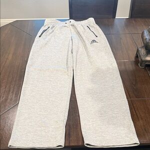 adidas Light Heather Gray Men's Zip Pocket Sweatpants